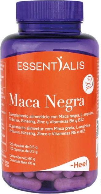 Харчова добавка Heel Essentialis Black Maca 120 капсул (8429949195868) - зображення 1