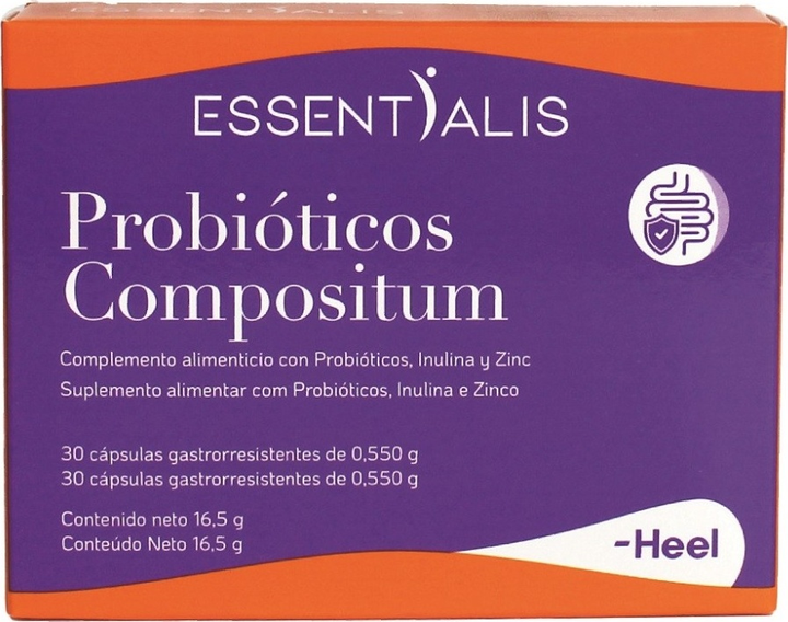Харчова добавка Essentialis Heel Probiotics Compositum 30 капсул (8429949195981) - зображення 1