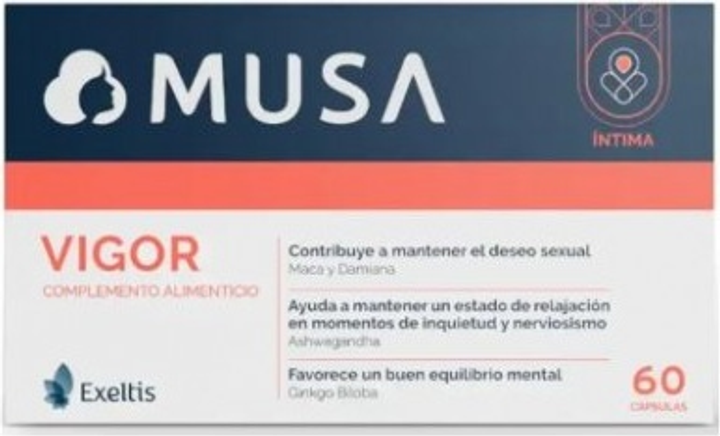 Харчова добавка Exeltis Musa Vigor 60 капсул (8470002153141) - зображення 1