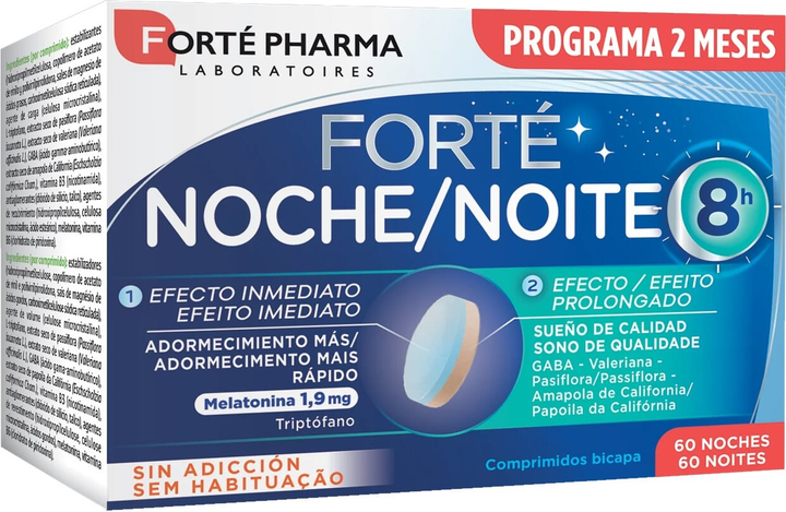 Suplement diety Forte Pharma Laboratoires Night 8H 60 tabletek (8470002110182) - obraz 1
