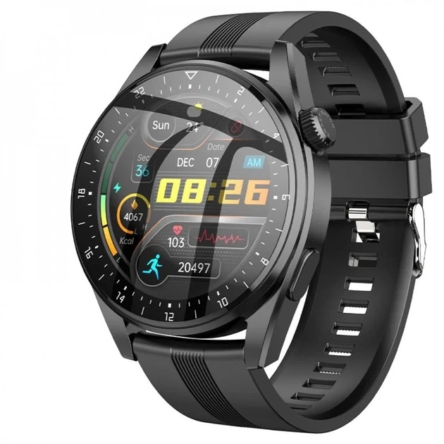 Розумний смарт-годинник Hoco Y9 Smart Watch електронний наручний смарт-годинник із функцією приймання дзвінків чорний - зображення 3