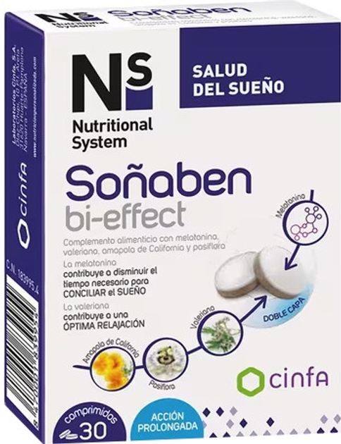 Suplement diety NS Cynfa Nutritional System Sonaben Bi-effect 15 tabletek (8470001849243) - obraz 1
