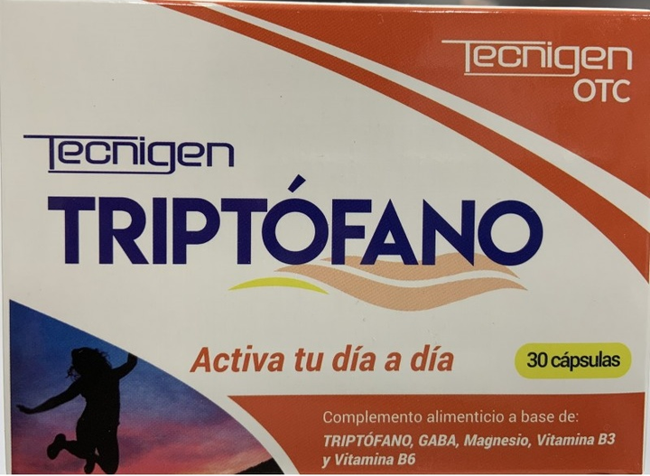 Харчова добавка OTC TecniGen Triptofano 30 капсул (8436575500164) - зображення 1