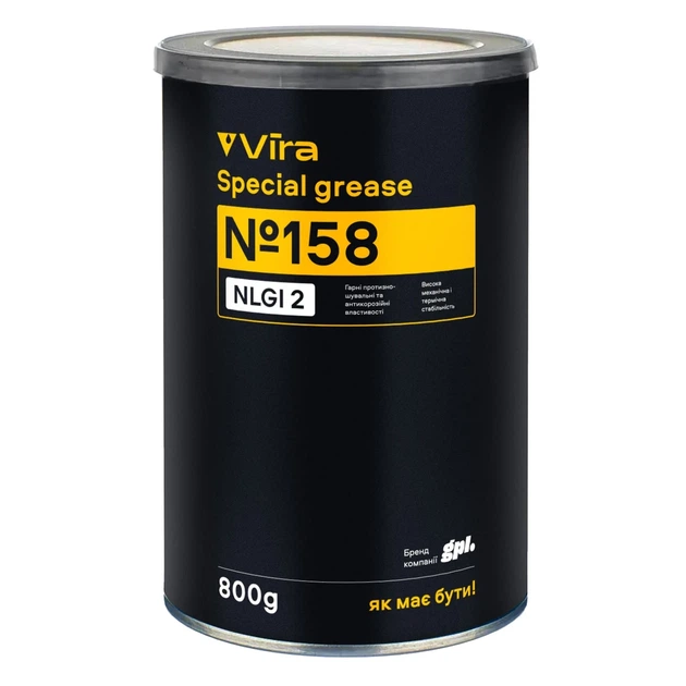 Смазка для подшипников VIRA № 158 пластичная литиевая синяя 800 г (VI0603) - изображение 4