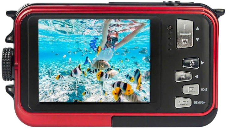 Aparat fotograficzny AgfaPhoto Realishot WP8000 Red (3760265542192) - obraz 2