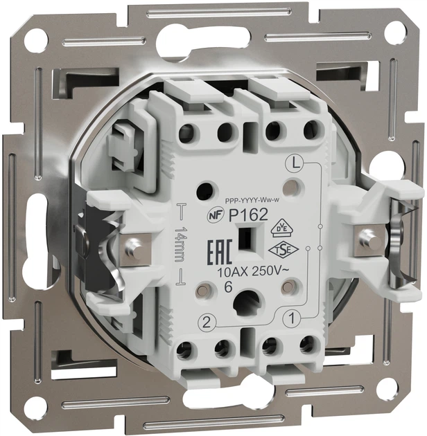 Перемикач 1-клавішний Schneider Electric Asfora самозажимний бронза EPH0400169 - Фото 3 Перемикач 1-клавішний Schneider Electric Asfora самозажимний бронза EPH0400169 - изображение 3