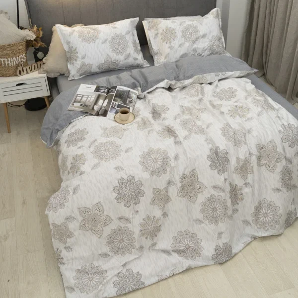 Комплект постельного белья Viluta Tiare сатин deluxe L-010 евро - Фото 2 Комплект постельного белья Viluta Tiare сатин deluxe L-010 евро - изображение 2