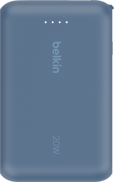 Powerbank Belkin BoostCharge 10000 mAh 20W Built-In USB-C PD Blue (BPB021HQBL) - obraz 1