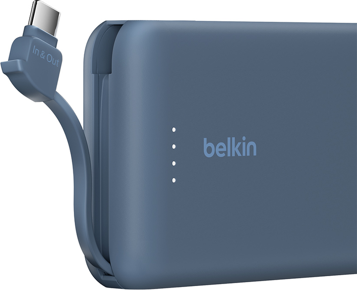 Powerbank Belkin BoostCharge 10000 mAh 20W Built-In USB-C PD Blue (BPB021HQBL) - obraz 5