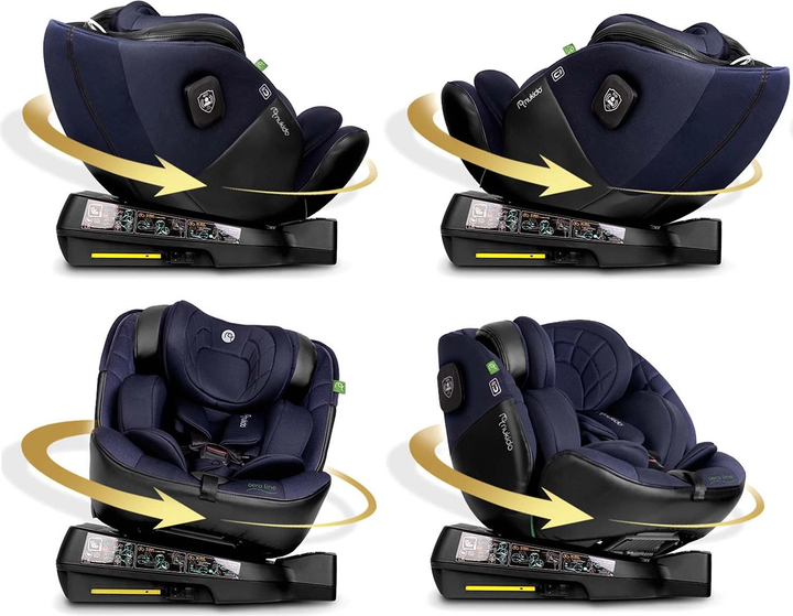 Автокрісло Nukido Aero Line 0-36 кг ISOFIX Чорно-синє (5903890626686) - зображення 3