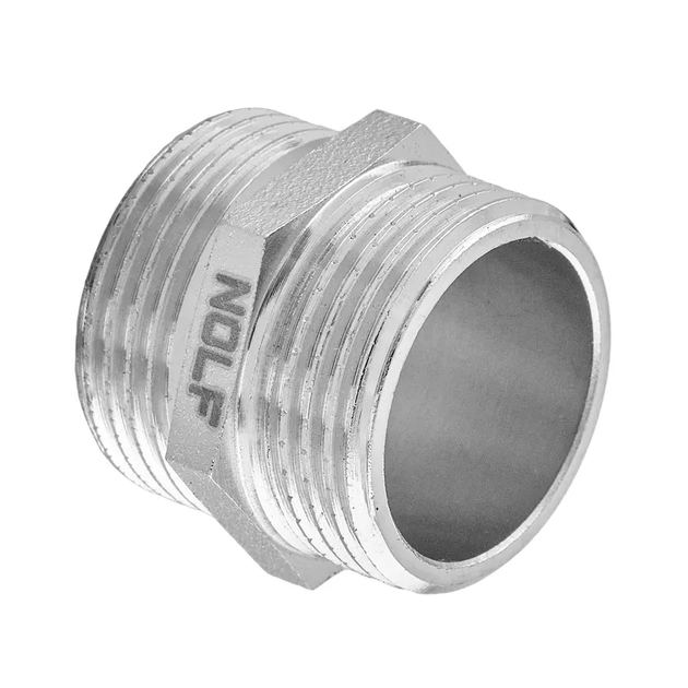Ніпель Nolf NFC.N06-N-1/2'' нікельований (NF3078) - Фото 4 Ніпель Nolf NFC.N06-N-1/2'' нікельований (NF3078) - зображення 4