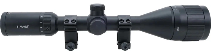 Прицел оптический Hawke Fast Mount 3-12x50 AO сетка Mil Dot с подсветкой. Кольца на Weaver - изображение 4
