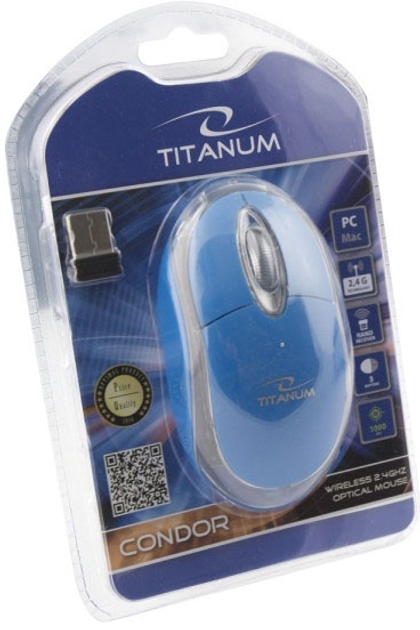 Миша Titanum Condor 2.4GHz 3D Wireless Blue (5901299926109) - зображення 2