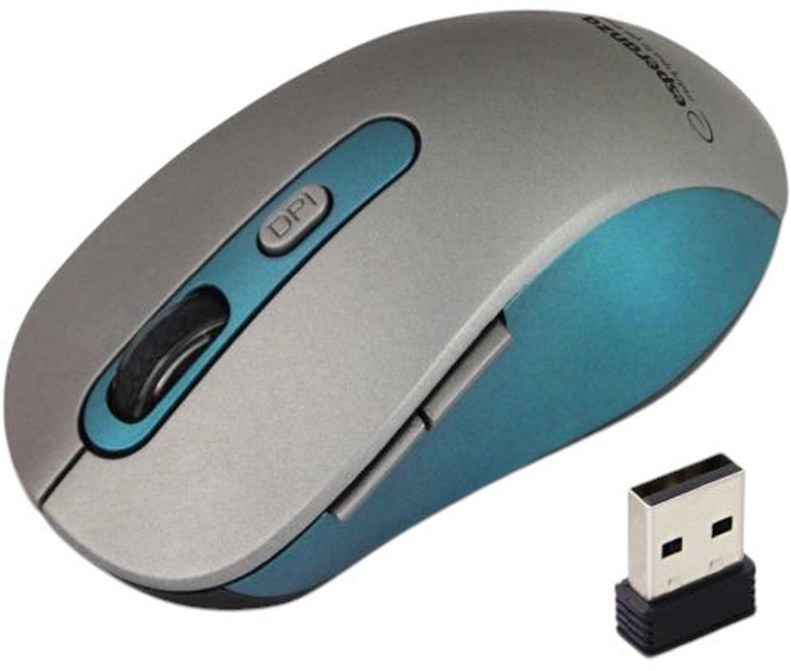 Миша Esperanza Adara 6D 2.4GHz Wireless Blue (5901299959343) - зображення 1