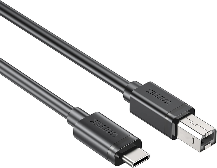 Kabel Unitek USB-C - USB-B 1 m Black (C14140ABK03-1M) - obraz 2