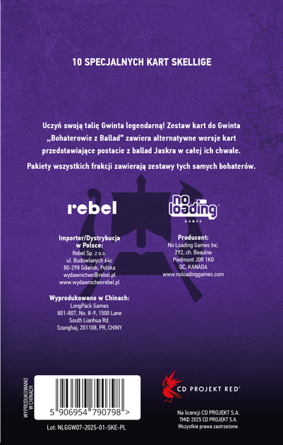 Dodatek do gry Rebel Gwint: Legendarni bohaterowie z ballad - Skellige (edycja polska) (5906954790798) - obraz 4