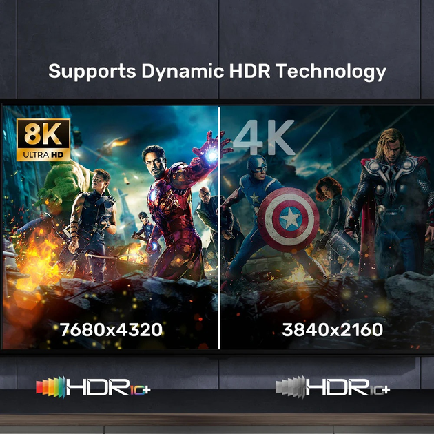 Kabel Unitek HDMI - HDMI 1 m Space Grey (C11086GY01-1M) - obraz 6