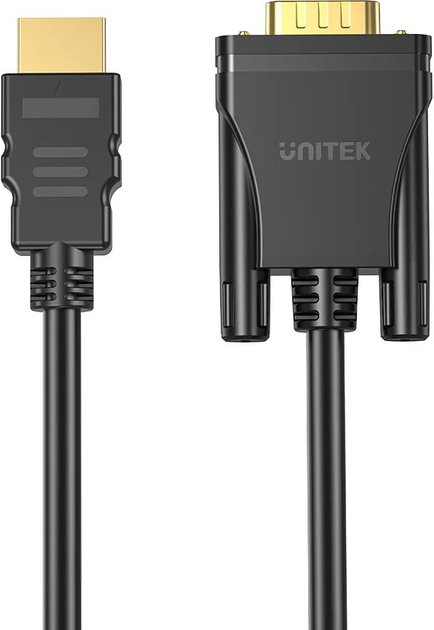 Kabel Unitek HDMI - VGA 2 m Black (V1185A01) - obraz 2