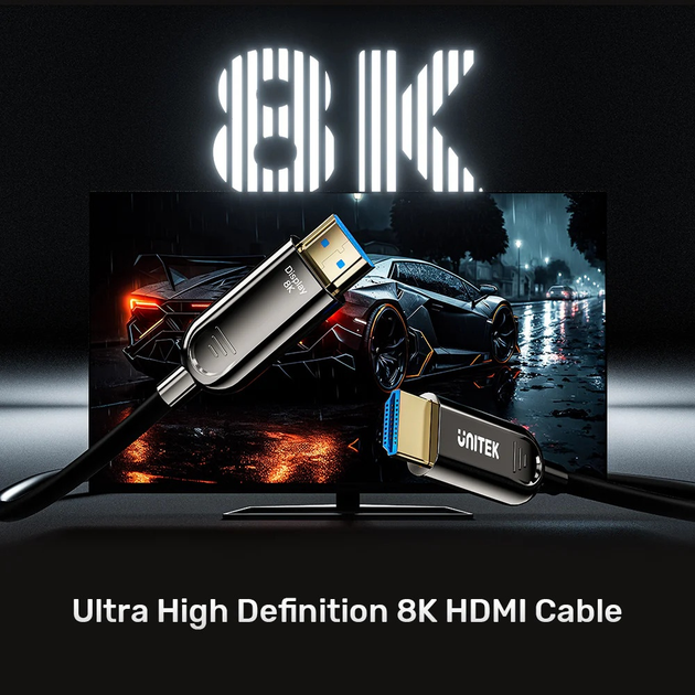 Kabel Unitek HDMI - HDMI 80 m Black (C11085GY01-80M) - obraz 4