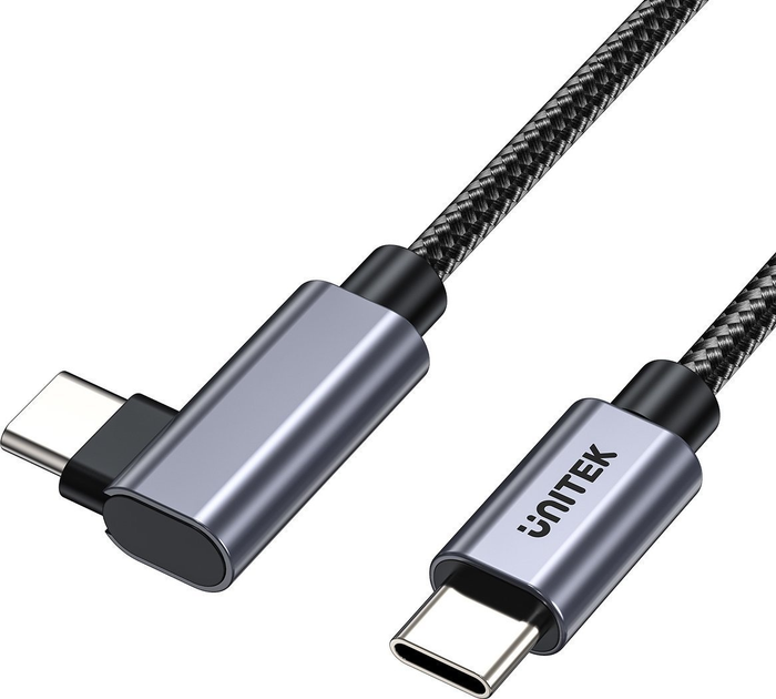 Kabel Unitek USB-C - USB-C 0.5 m Black (C14123BK-0.5M) - obraz 1