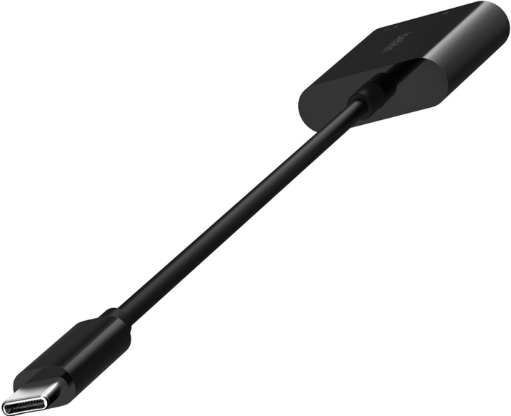 Adapter Belkin RockStar USB Type-C - mini-Jack 3.5 mm with PD 60W Black (NPA004BTBK) - obraz 3
