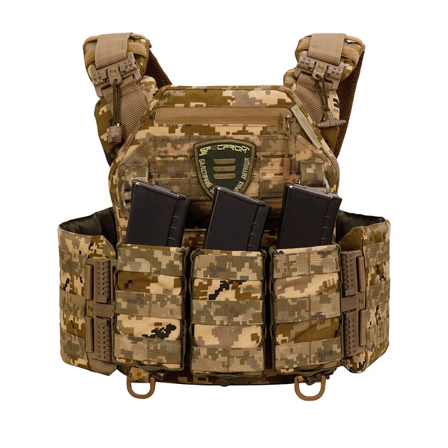Плитоноска Warmor Gen.3 Pro с системой быстрого сброса. Molle. Цвет Пиксель - изображение 5