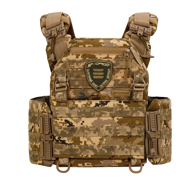 Плитоноска Warmor Gen.3 Pro с системой быстрого сброса. Molle. Цвет Пиксель - изображение 4