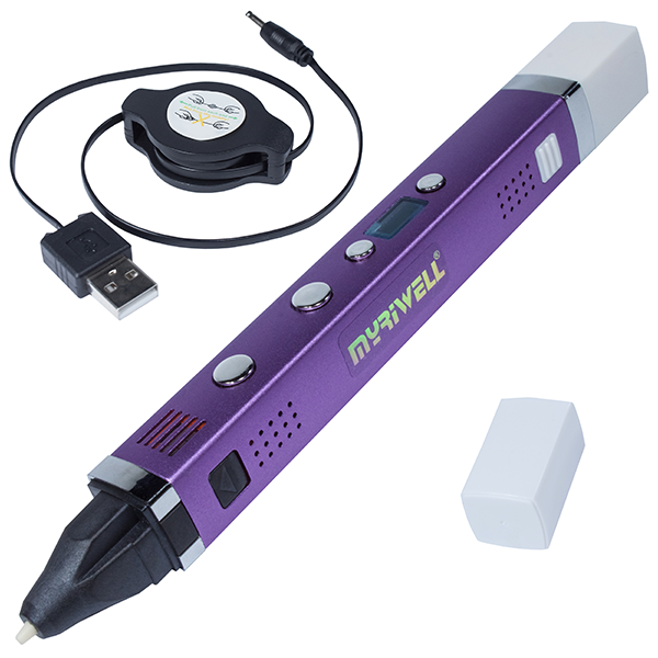 3D-ручка Myriwell RP-100C Лиловая (16-9-12-7) - Фото 1 3D-ручка Myriwell RP-100C Лиловая (16-9-12-7) - изображение 1