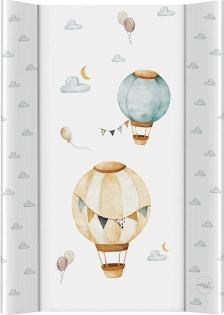 Mata do przewijania Ceba Baby Basic miękka profilowana Balloons 50 x 70 cm (5907672342344) - obraz 1