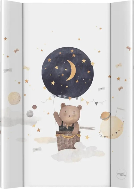 Mata do przewijania Ceba Baby Basic miękka profilowana Cosmic Bear 50 x 70 cm (5907672346434) - obraz 1