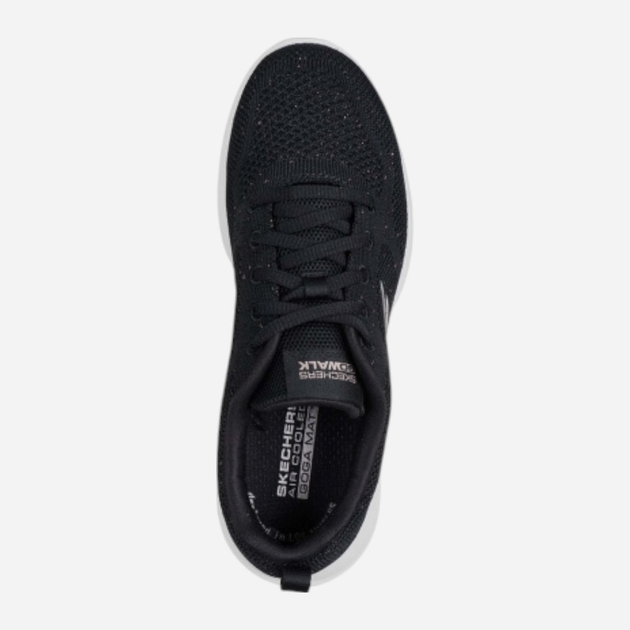 Жіночі кросівки Skechers Go Walk Joy Violet 124640-BKRG 42 Чорні (197976853683) - зображення 4