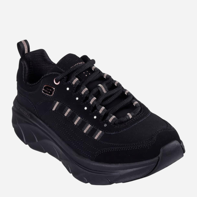 Sneakersy damskie Skechers D`lux Walker 2.0 Golden Step 150106-BKRG 37.5 Czarne (197976804838) - obraz 4