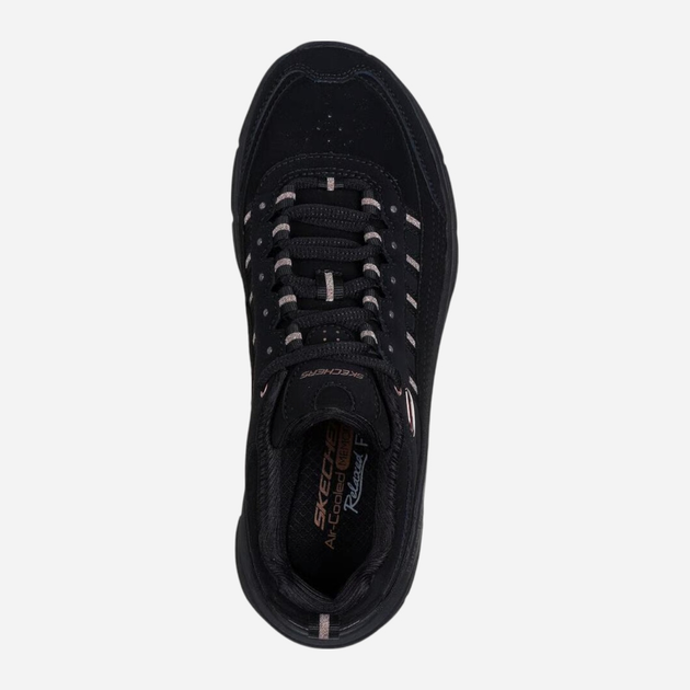 Жіночі кросівки Skechers D`lux Walker 2.0 Golden Step 150106-BKRG 37 Чорні (197976804821) - зображення 5