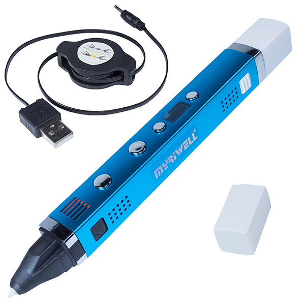 3D-ручка Myriwell RP-100C Голубая (16-9-12-2) - Фото 1 3D-ручка Myriwell RP-100C Голубая (16-9-12-2) - изображение 1