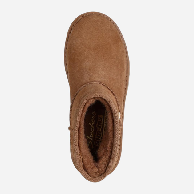 Жіночі уггі Skechers Keepsakes Cozy Cozy Mini 167848-CSNT 39.5 Коричневі (199025260251) - зображення 4