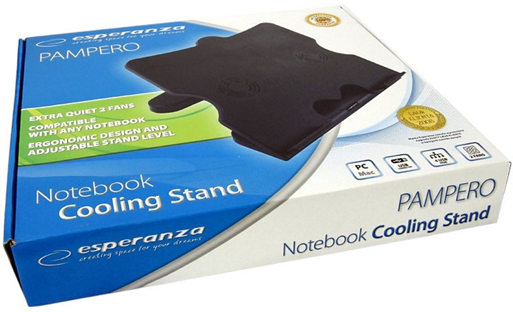Podstawka chłodząca pod laptopa Esperanza Pampero EA103 17" Black (5905784768076) - obraz 6