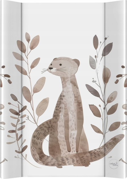 Mata do przewijania Ceba Baby Basic twarda Clever Otter 50 x 70 cm (5907672345154) - obraz 1