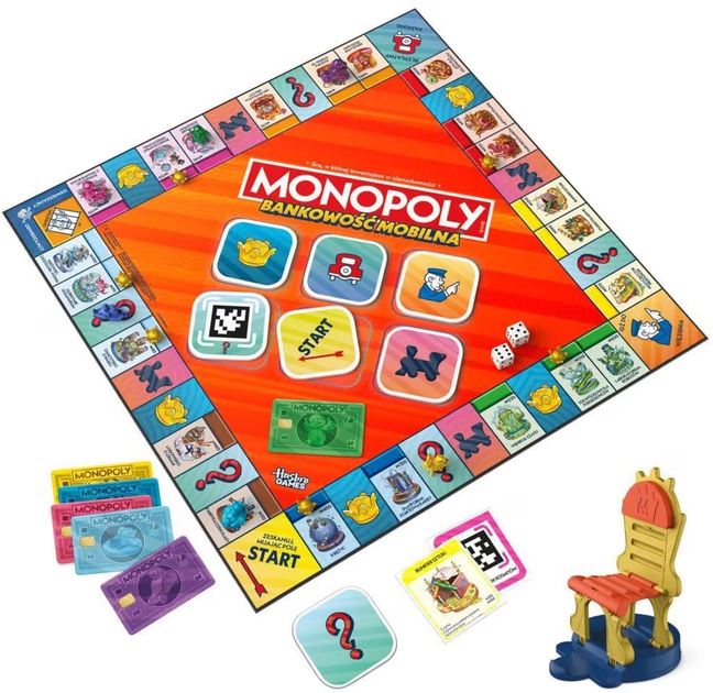Настільна гра Hasbro Монополія: Мобільний банкінг (польське видання) (5010996344717) - зображення 3