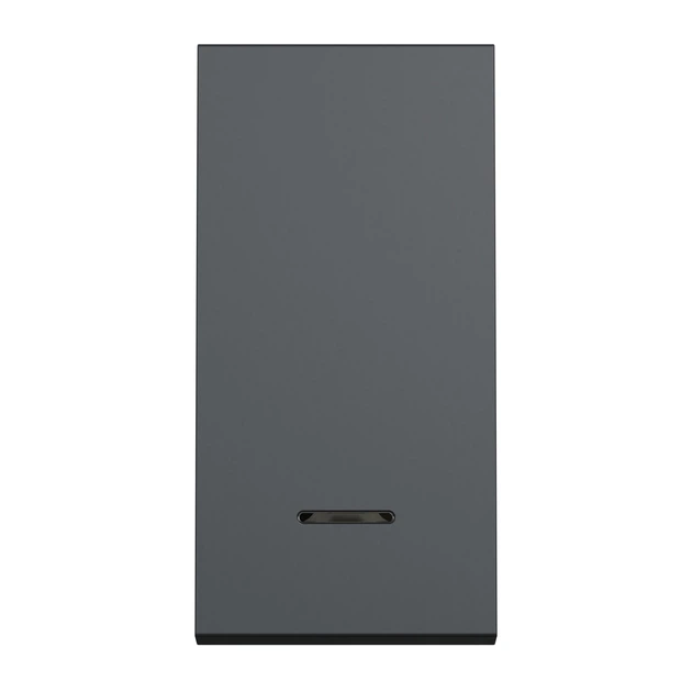 Переключатель с нейтралью Schneider Electric Unica New 1 модуль антрацит NU310354S - изображение 2