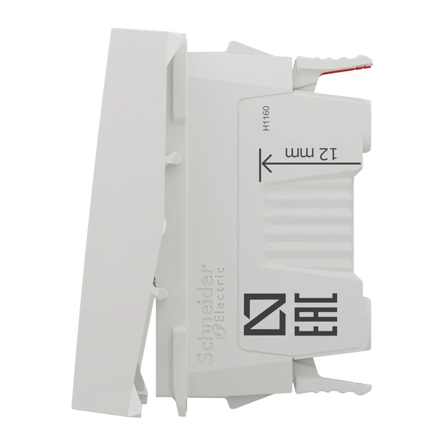 Переключатель одноклавишный Schneider Electric Unica New 2 модуля белый NU320318 - Фото 6 Переключатель одноклавишный Schneider Electric Unica New 2 модуля белый NU320318 - изображение 6