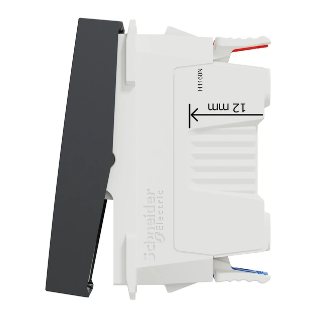 Переключатель с нейтралью Schneider Electric Unica New 1 модуль антрацит NU310354S - изображение 6
