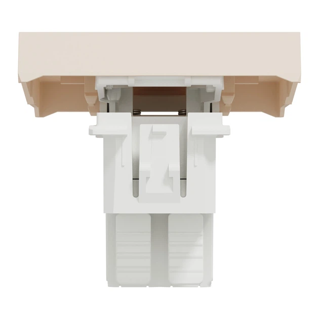Переключатель перекрёстный Schneider Electric Unica New 2 модуля бежевый NU320544 - изображение 4