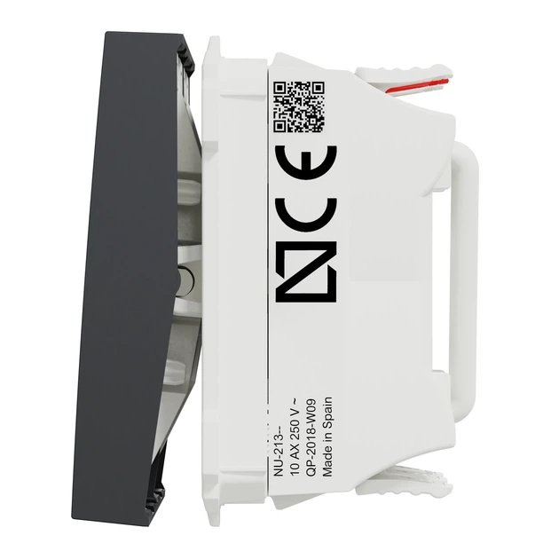 Переключатель двухклавишный Schneider Electric Unica New 2 модуля антрацит NU321354 - изображение 6