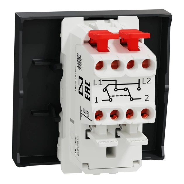 Переключатель перекрёстный Schneider Electric Unica New 2 модуля антрацит NU320554 - изображение 7