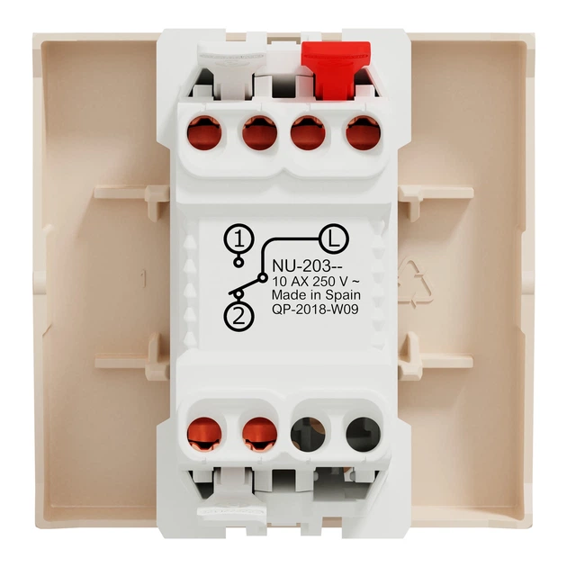 Переключатель одноклавишный Schneider Electric Unica New 2 модуля бежевый NU320344 - Фото 8 Переключатель одноклавишный Schneider Electric Unica New 2 модуля бежевый NU320344 - изображение 8