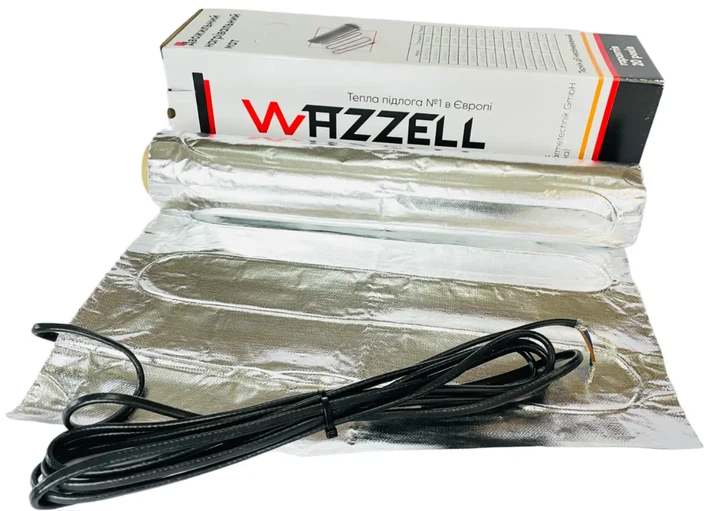 Алюмінієвий мат WAZZELL Easyheat 560 Вт; 4 м² для укладання під ламінат, ковролін і лінолеум - зображення 2