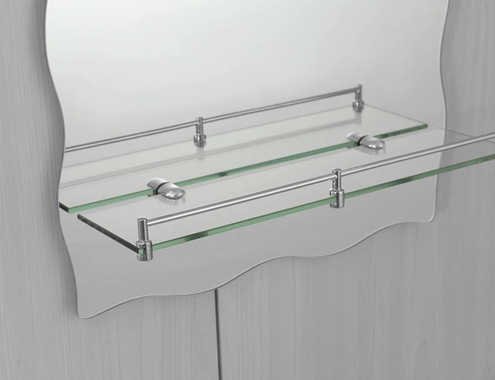 Зеркало настенное Zerix Mirra MRZ02-600x850x105 прямоугольное с дугообразным верхом, фигурными бока ZX5620 - изображение 2