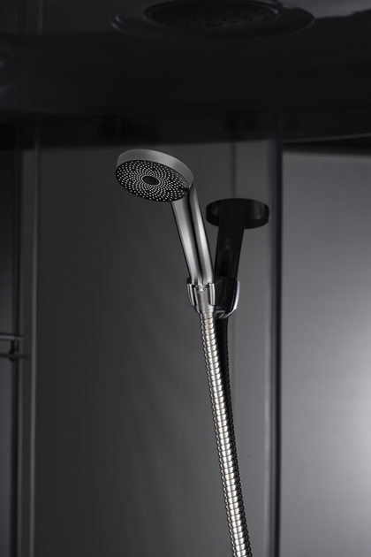 Бокс душовий без гідромасажу Mixxus STRONG SB02-90x90x215-FB SATIN з низьким піддоном (MI6886) - зображення 12