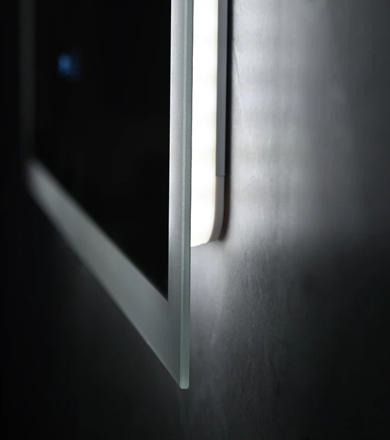 Зеркало Mixxus FLAT MR04-100x80 с LED Touch, Anti-fog, димером, регулировкой яркости, часами (MI6927) - изображение 5