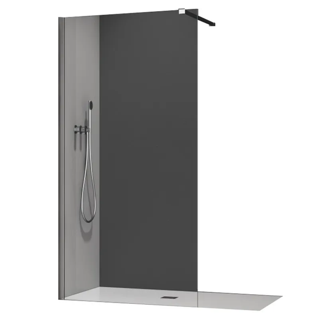 Душова перегородка Koer SR SP01-120x200-TR-01 Walk-In прозоре скло Easy Clean 8мм, хром (KR5394) - Фото 1 Душова перегородка Koer SR SP01-120x200-TR-01 Walk-In прозоре скло Easy Clean 8мм, хром (KR5394) - изображение 1